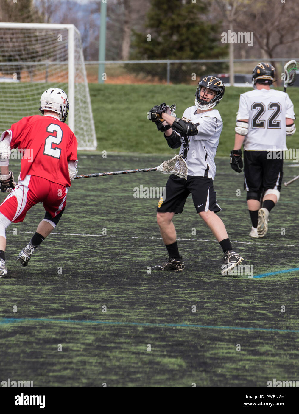 Lacrosse action in Redding, California Stock Photo Alamy