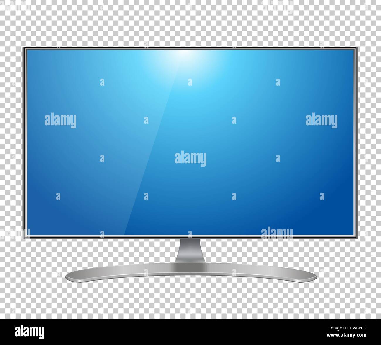 TV flat screen lcd, plasma realistic vector illustration Stock Vector ...
