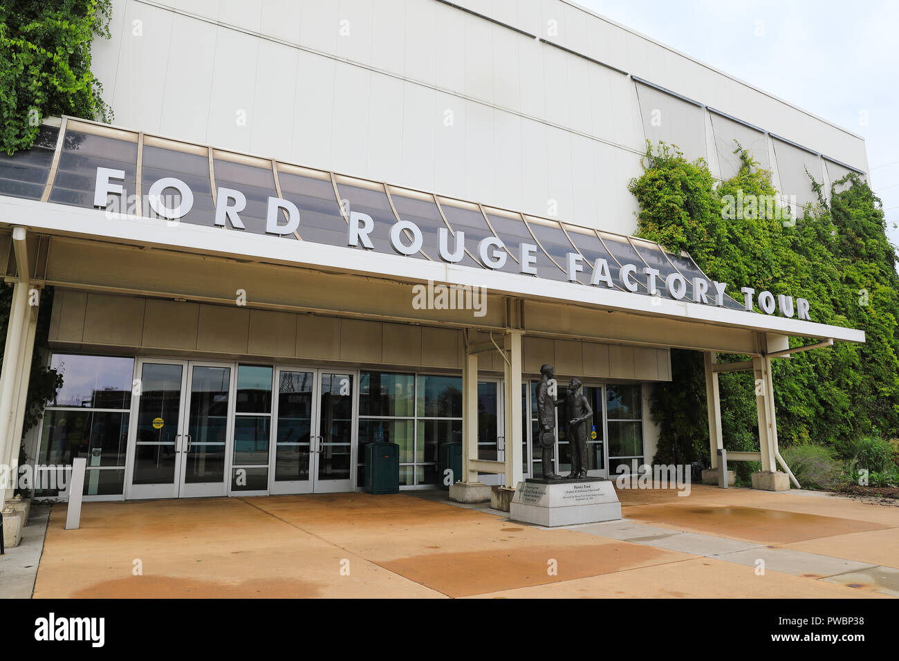 The fascinating and historical Ford Rouge Factory Tour, in Dearborn, in Detroit, Michigan, USA Stock Photo