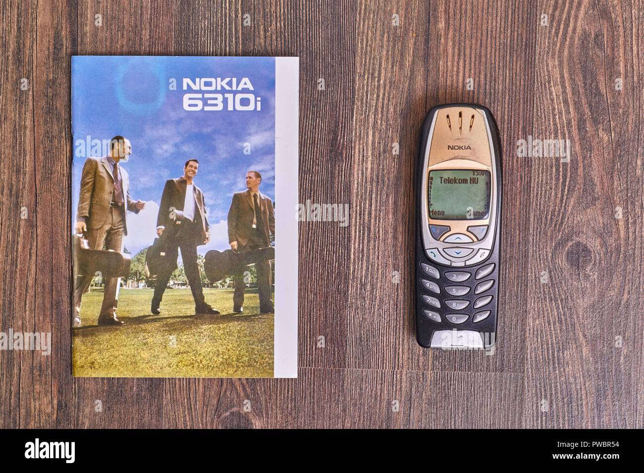Old Nokia mobile phone Stock Photo