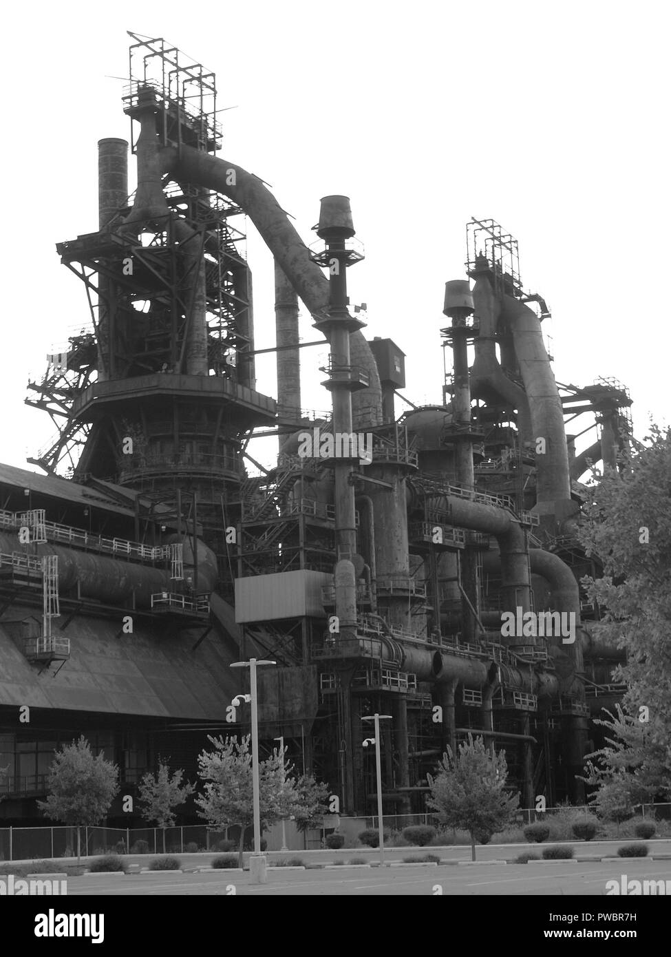 Old Bethlehem Steel plant in Bethlehem, Pennsylvania Stock Photo