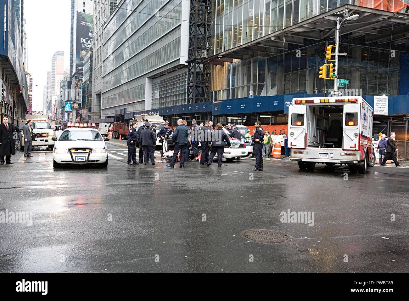Car accident in New York city Stock Photo Alamy