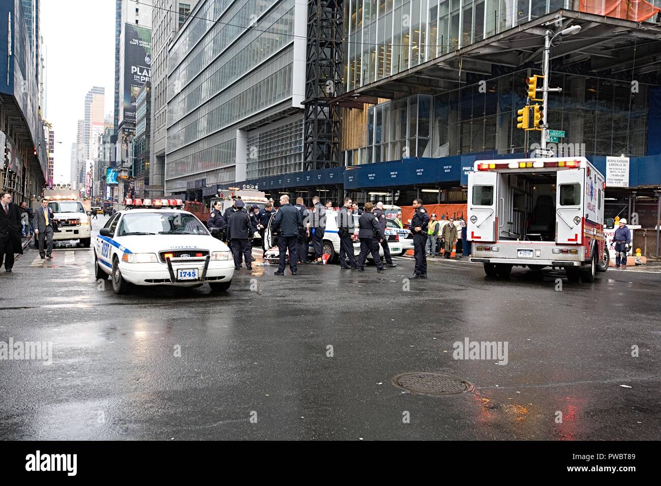 Car accident in New York city Stock Photo Alamy