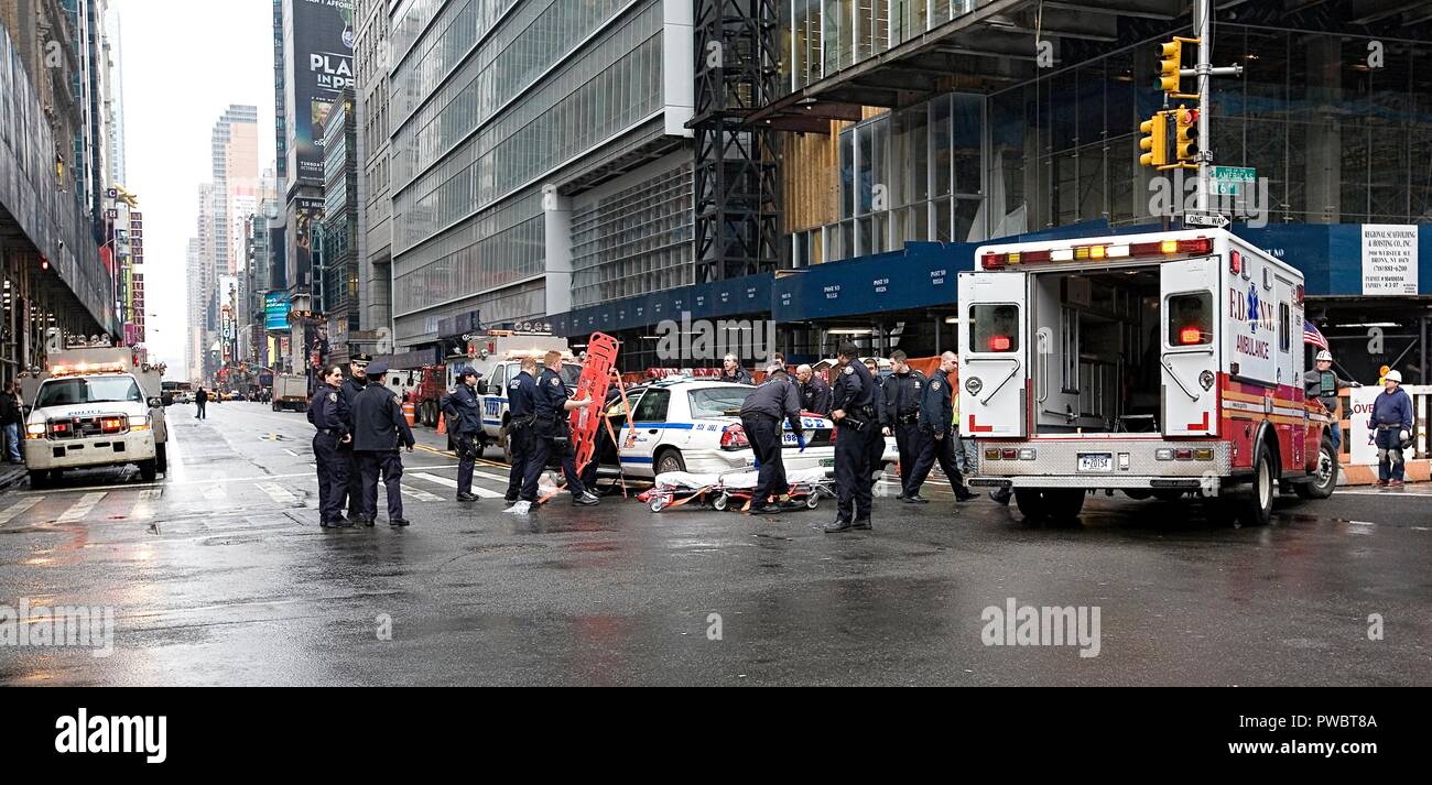 Car accident in New York city Stock Photo Alamy