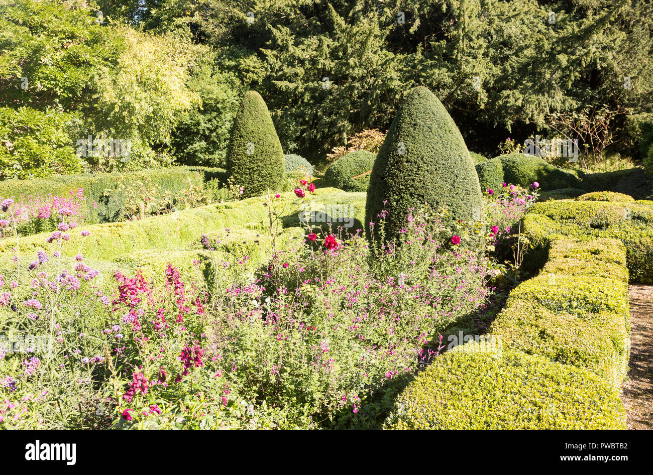 Gardens at Corsham Court, Corsham, Wiltshire, England, UK Stock Photo