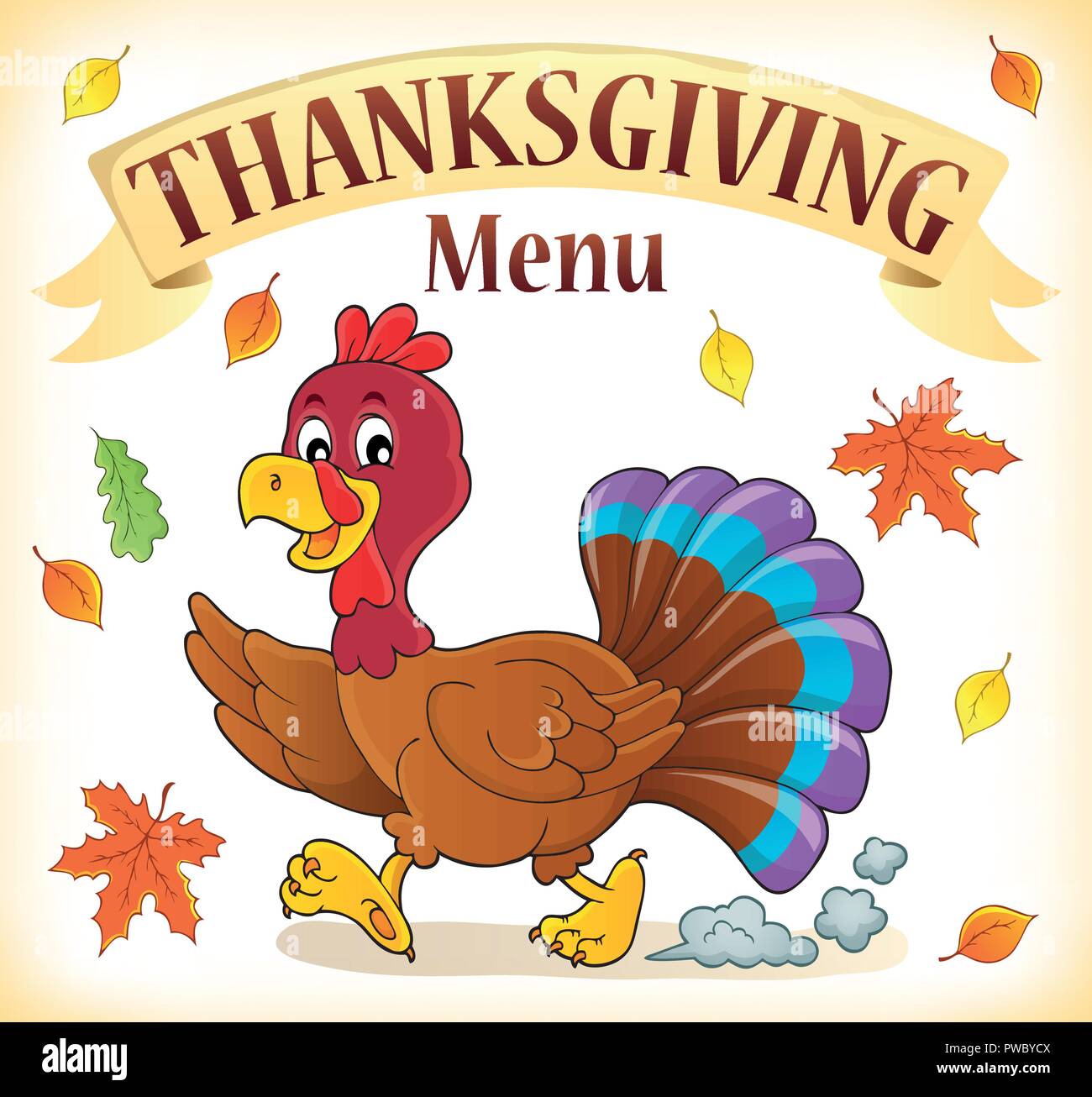 Thanksgiving menu topic image 2 - eps10 vector illustration. Stock Vector