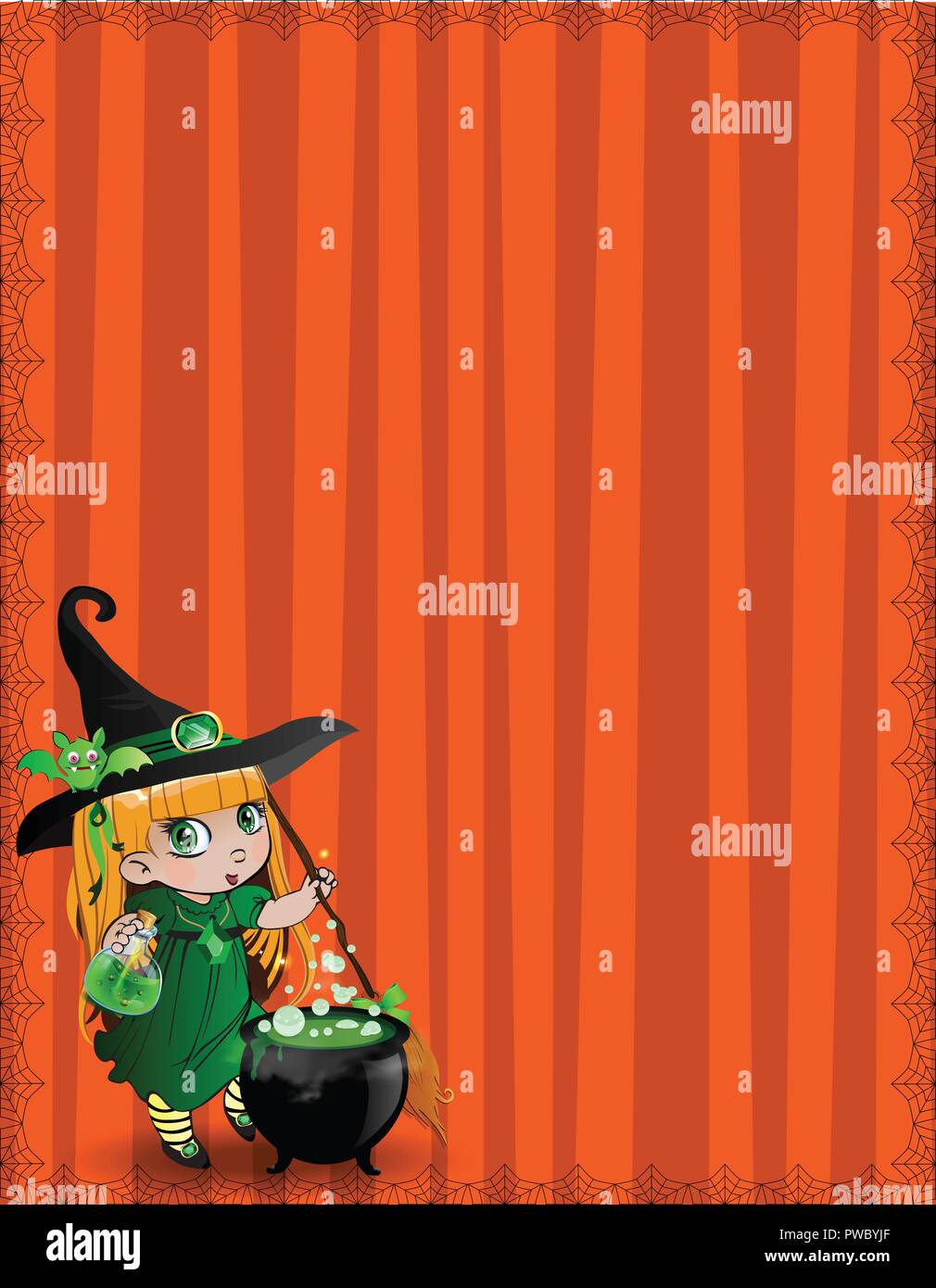 cute halloween witch wallpaper