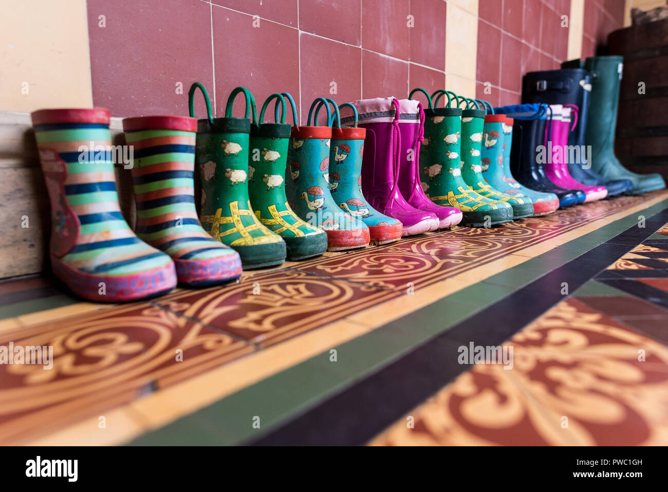 Kids wellington boots hi-res stock photography and images - Alamy