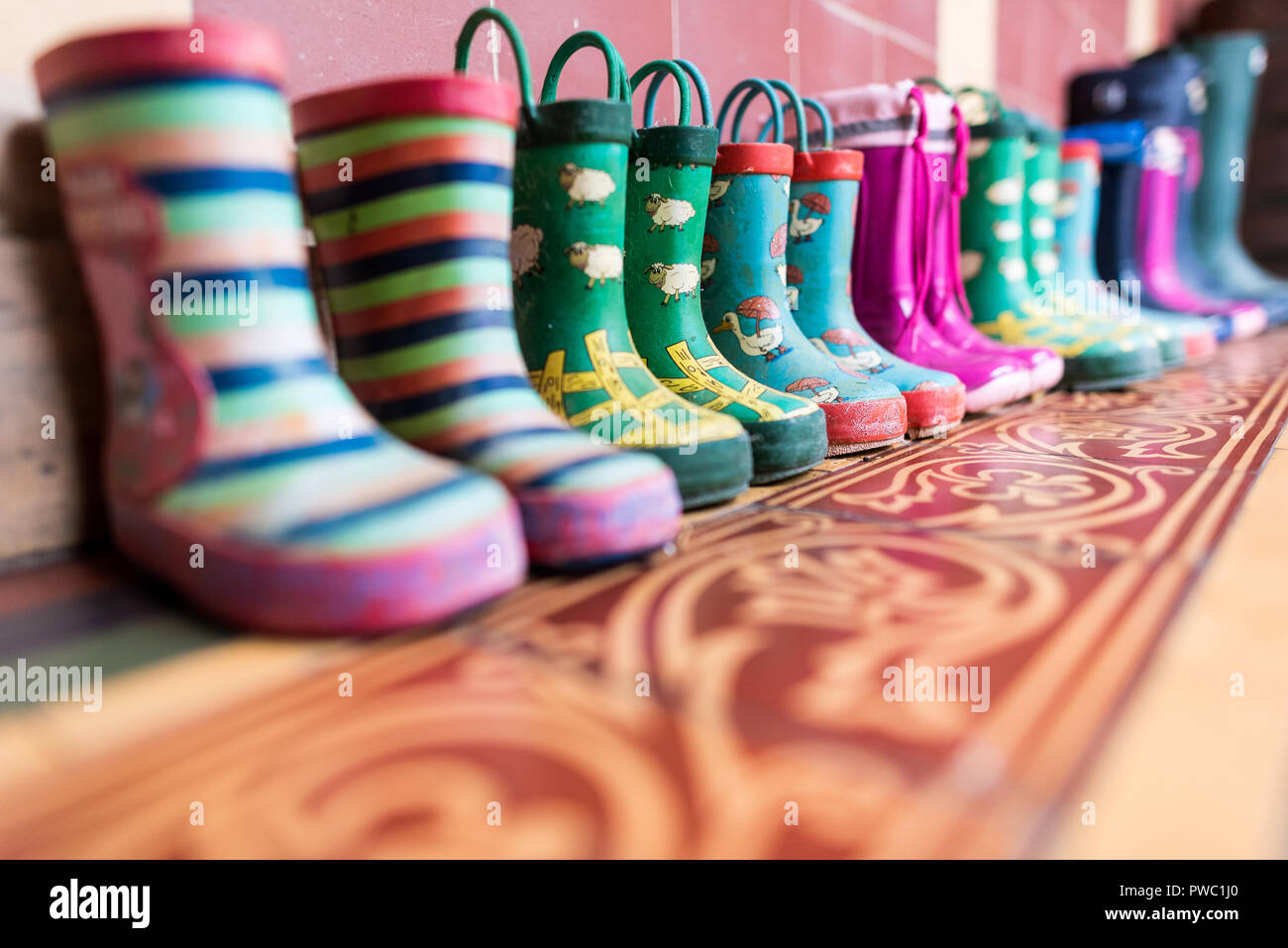kids wellington boots (two prints available) – beo... Kids wellington boots hi-res stock photography and images - Alamy