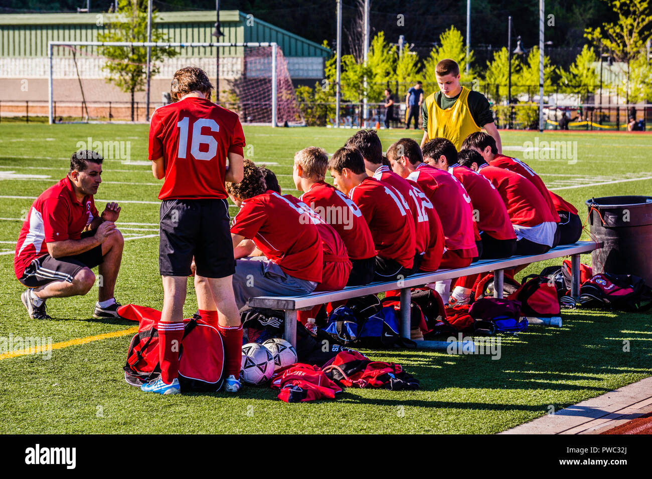 Soccer Practice Weehawken, New Jersey, USA Stock Photo Alamy