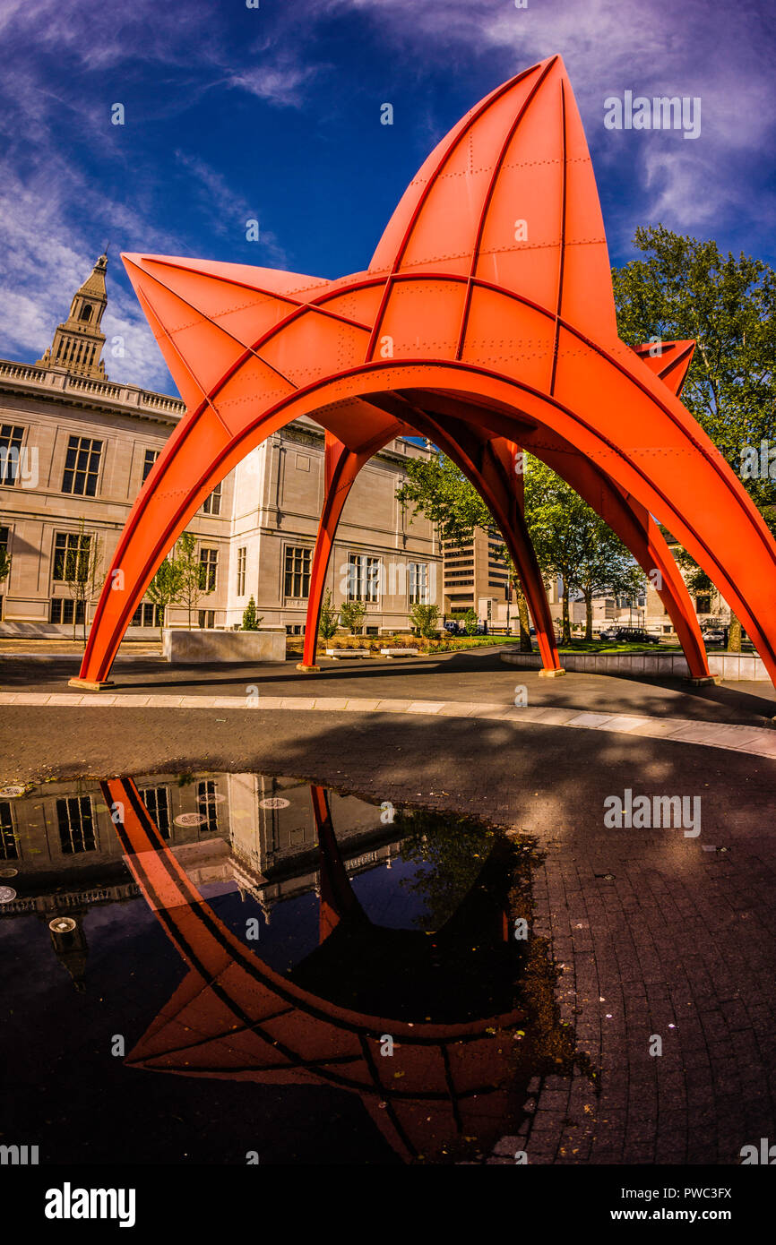 The Stegosaurus sculpture Alfred E. Burr Mall Hartford, Connecticut