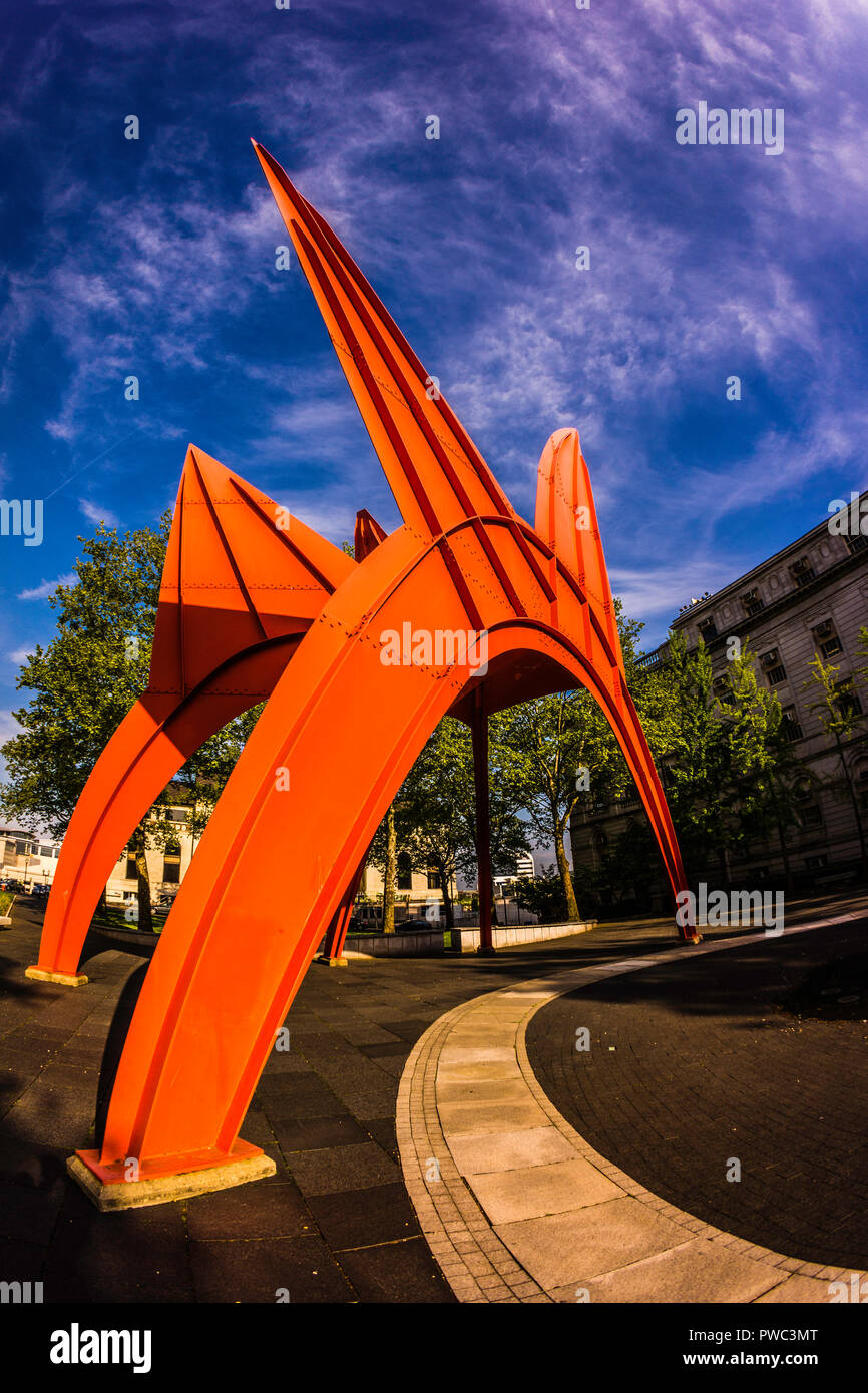 The Stegosaurus sculpture Alfred E. Burr Mall Hartford, Connecticut
