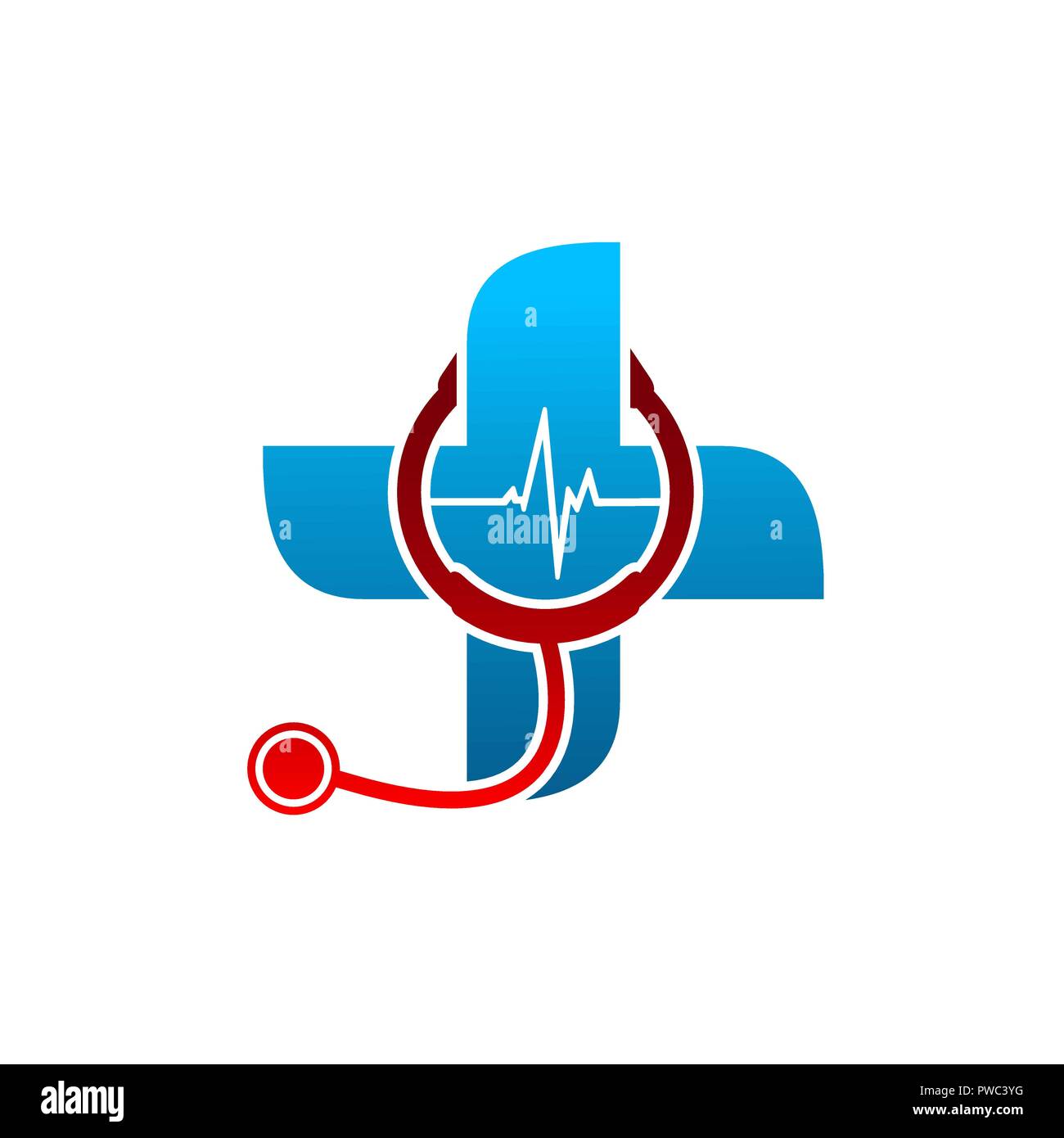 Medical pharmacy logo design template vector illustrator Stock Vector