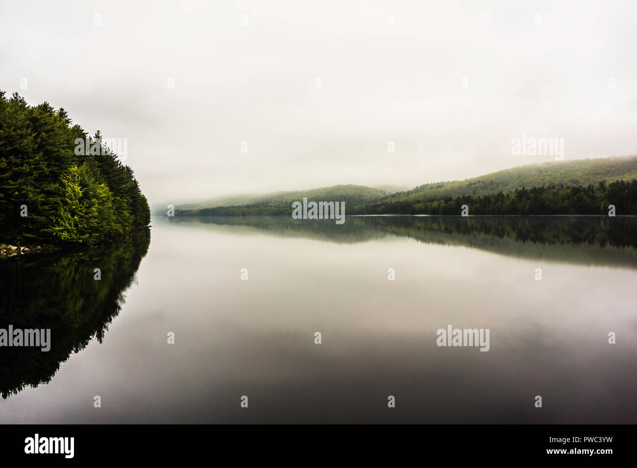 Saville Dam Barkhamsted Reservoir Barkhamsted, Connecticut, USA Stock