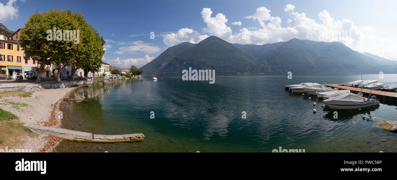 Porlezza on Lake Lugano in northern Italy Stock Photo - Alamy