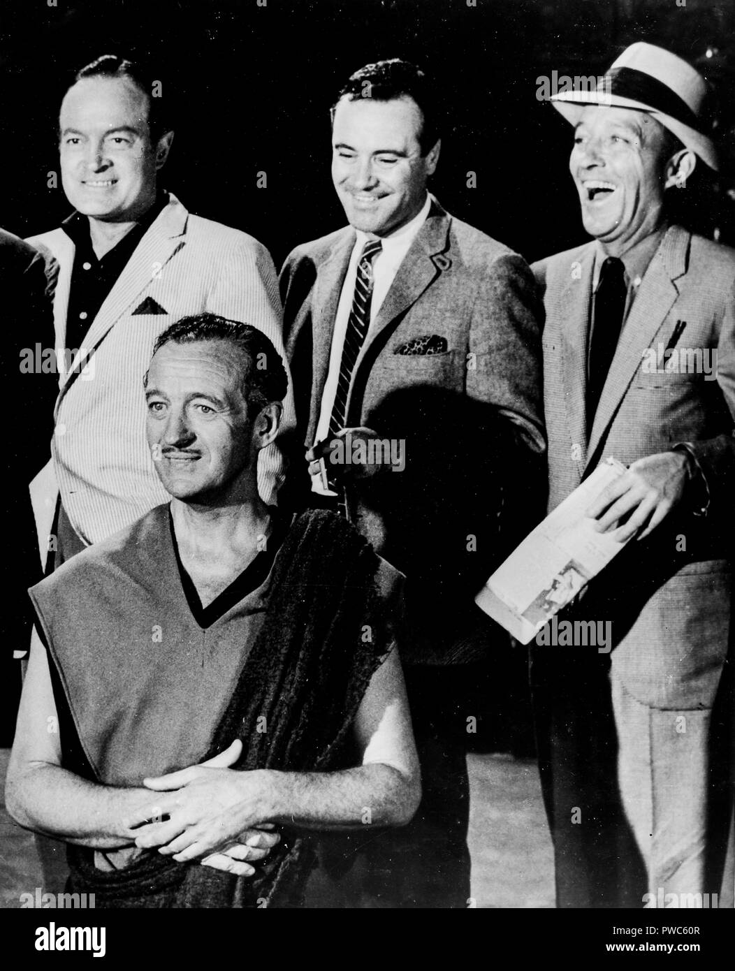 david niven, bob hope, bing crosby, jack lemmon, the road to hong kong, 1961 Stock Photo