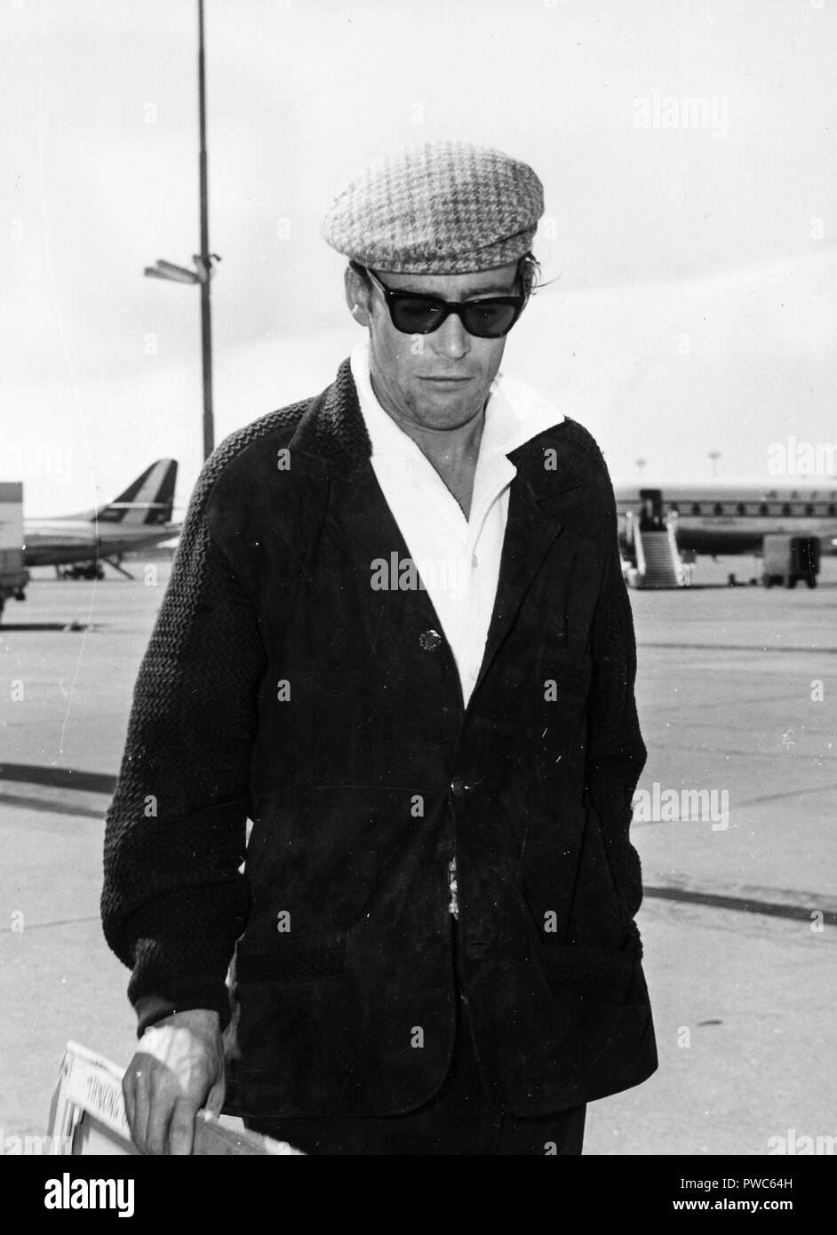 peter o'toole, rome airport 1964 Stock Photo