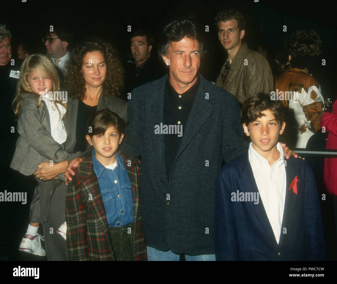 SANTA MONICA, CA - OCTOBER 9: Actor Dustin Hoffman and family attend