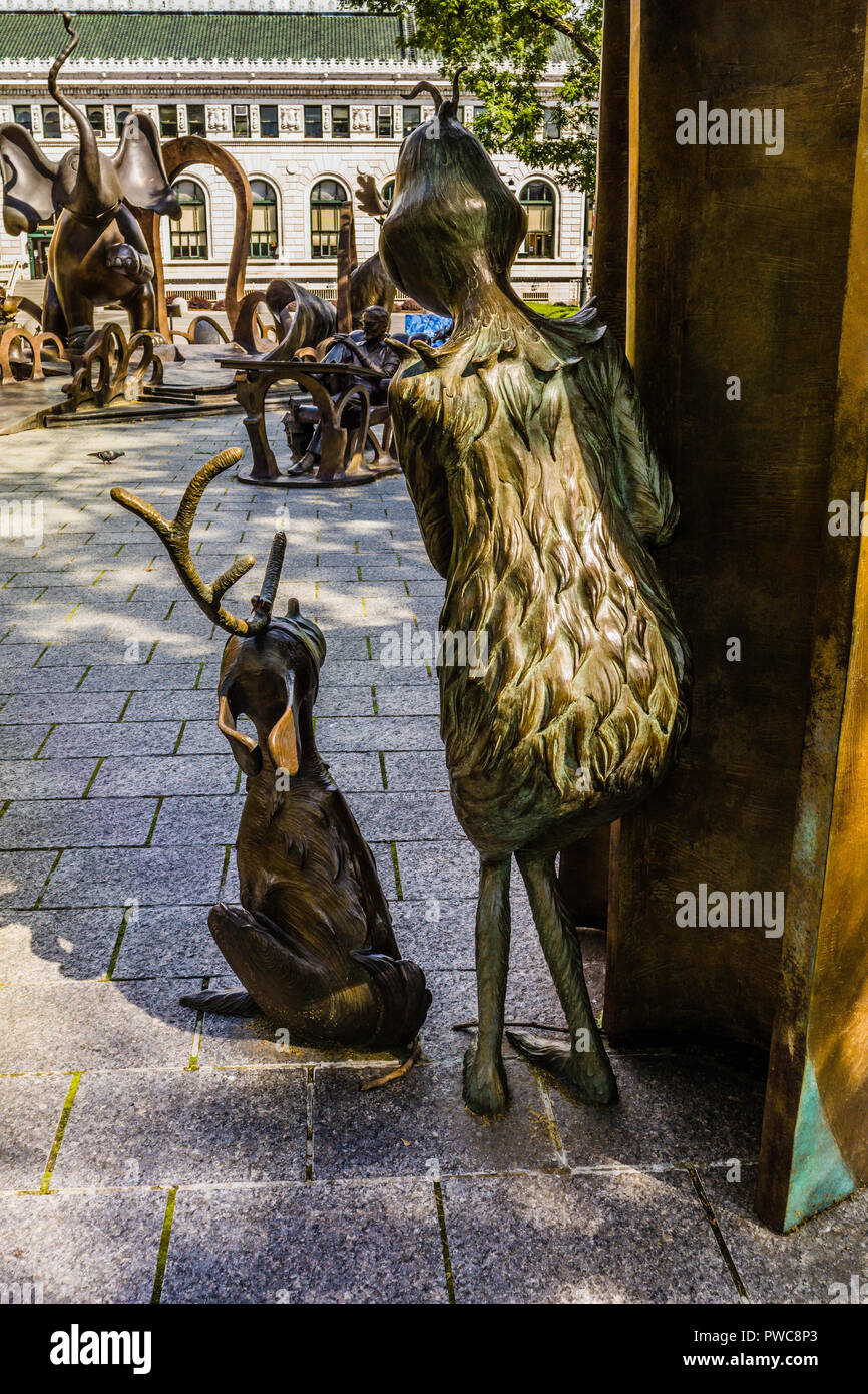 Dr. Seuss National Memorial Sculpture Garden Springfield, Massachusetts ...