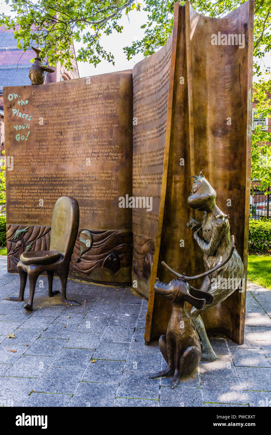 Dr. Seuss National Memorial Sculpture Garden Springfield, Massachusetts ...