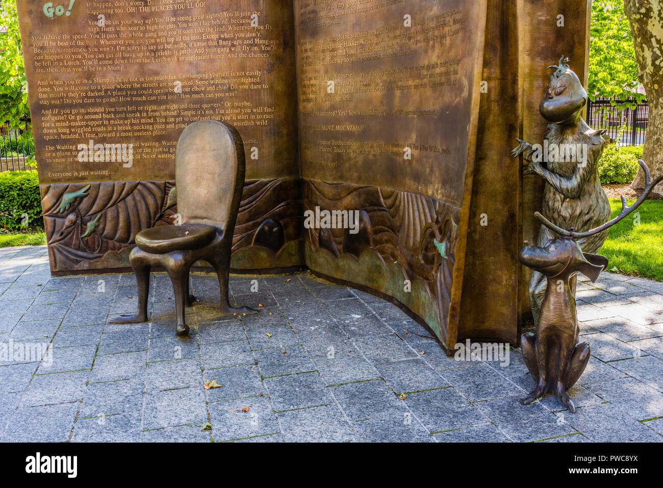 Dr. Seuss National Memorial Sculpture Garden Springfield, Massachusetts ...