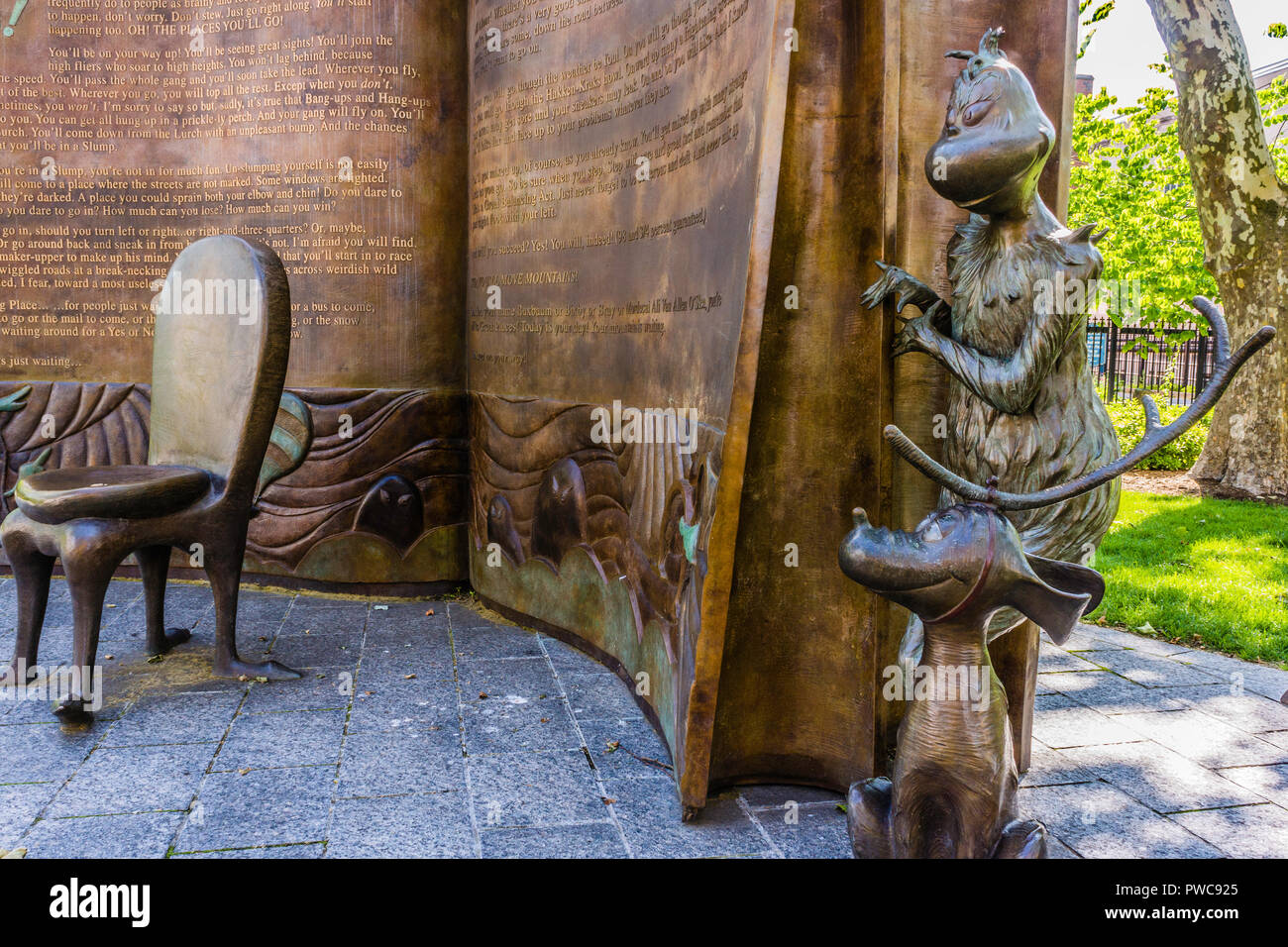 Dr. Seuss National Memorial Sculpture Garden Springfield, Massachusetts