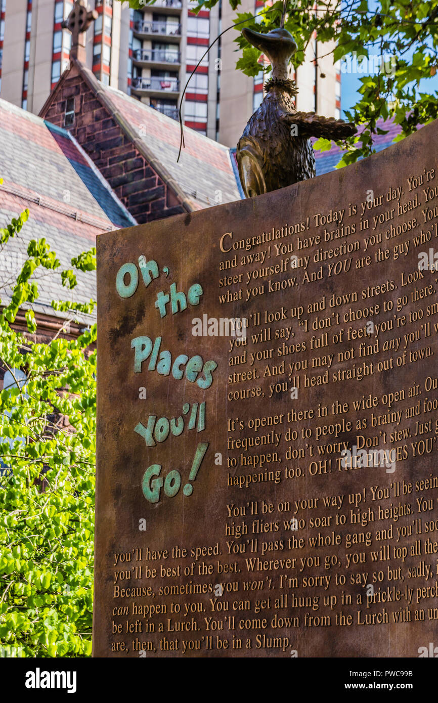Dr. Seuss National Memorial Sculpture Garden Springfield, Massachusetts