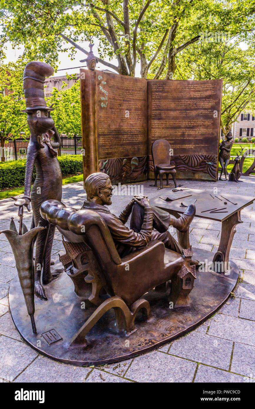 Dr. Seuss National Memorial Sculpture Garden Springfield, Massachusetts
