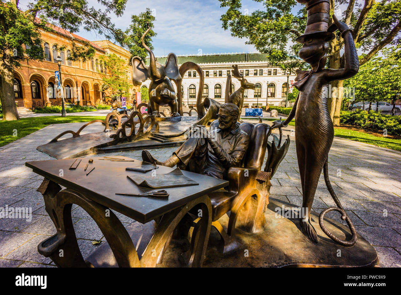 Dr. Seuss National Memorial Sculpture Garden Springfield, Massachusetts ...