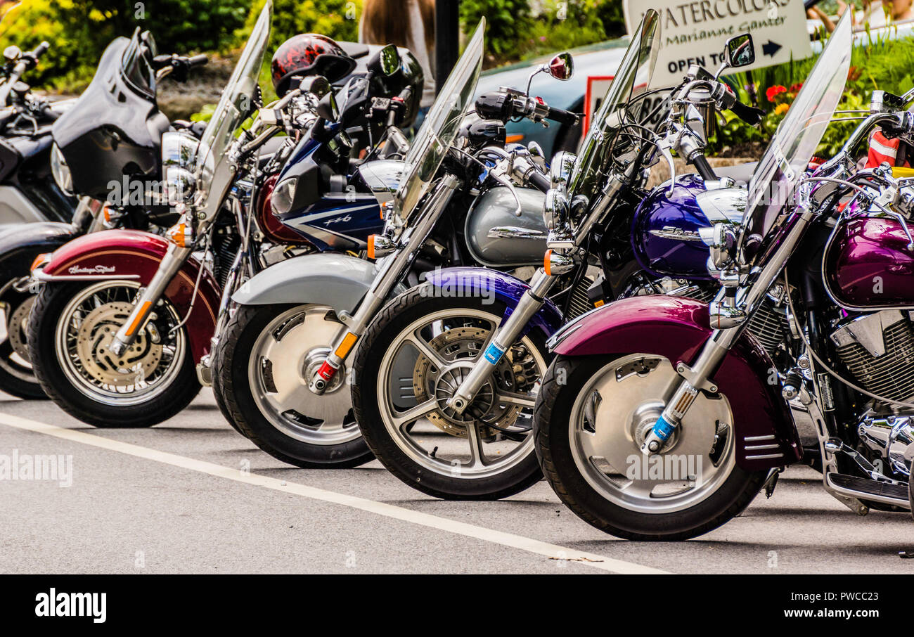 Motorcycles Bolton, New York, USA Stock Photo Alamy
