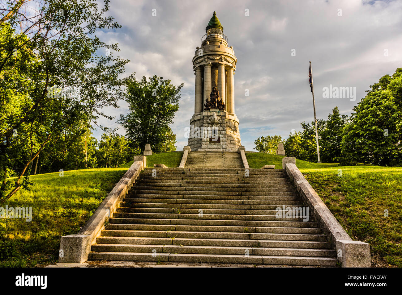 Crown Point Light   Crown Point, New York, USA Stock Photo