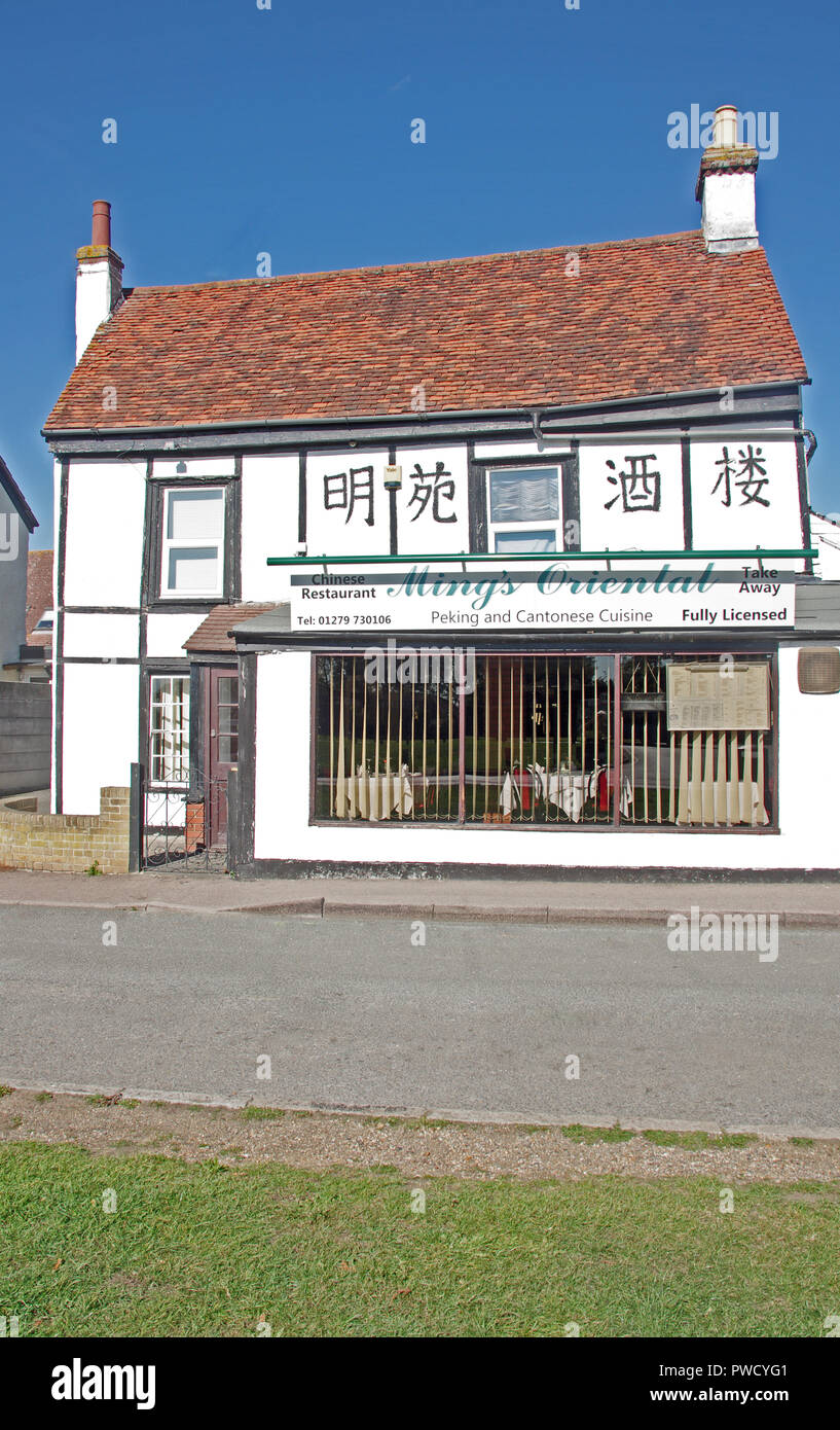 Hatfield Heath Village Chinese Restaurant Sussex Stock Photo Alamy