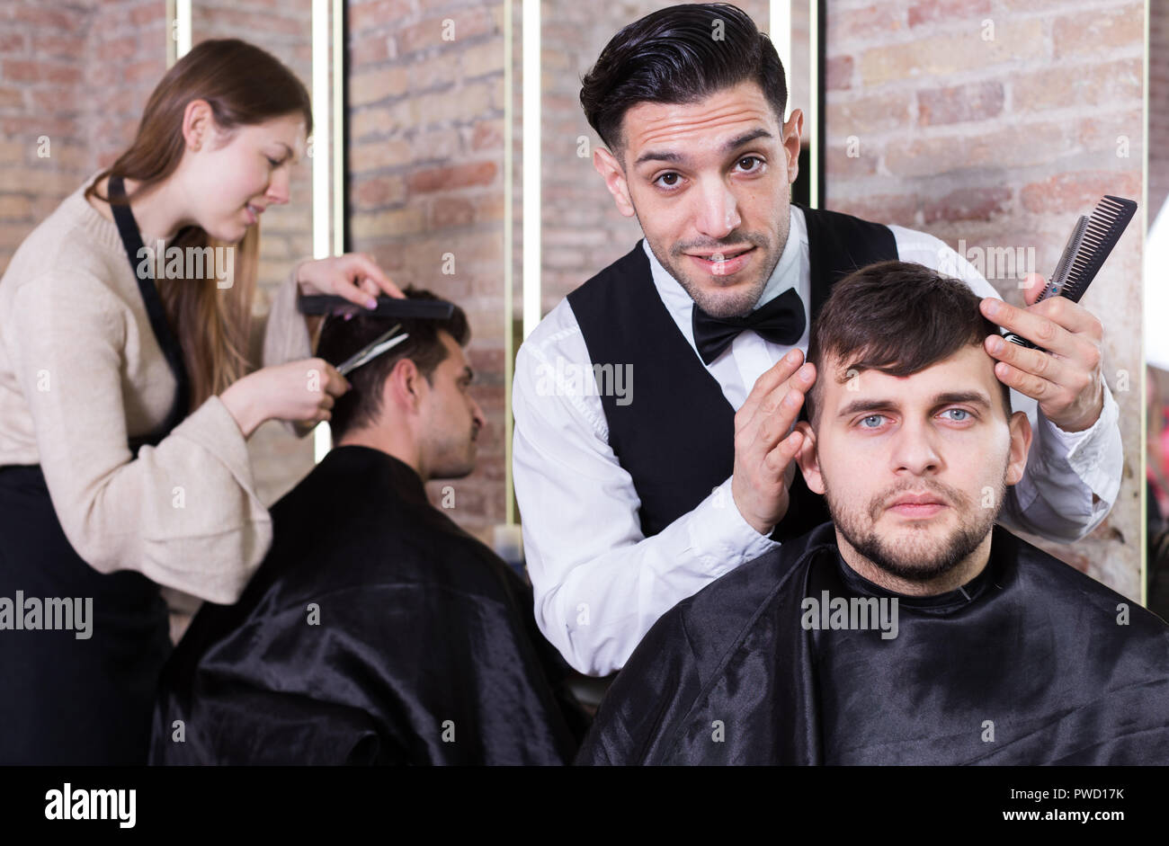 Hairstyling Techniques Stock Photos Hairstyling Techniques Stock