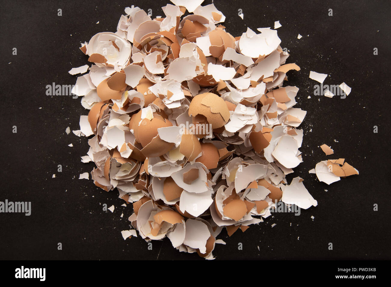 Crushed egg shells Stock Photo Alamy