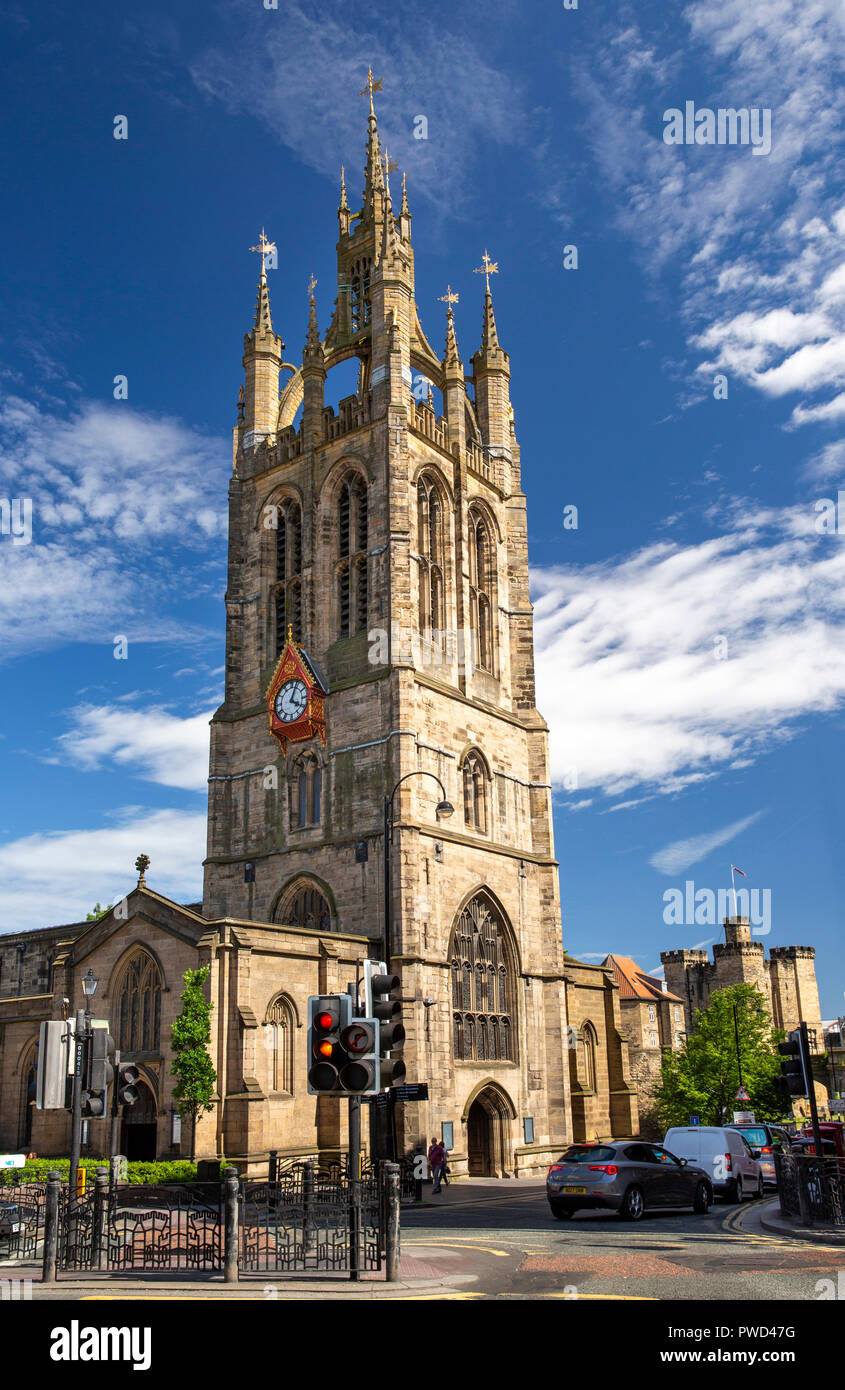 UK, England, Tyneside, Newcastle upon Tyne, St NIcholas Street, Cathedral Stock Photo