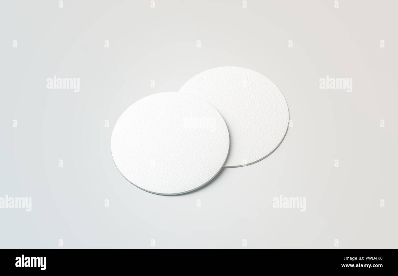 Download Blank White Two Beer Coasters Mockup Set Isolated 3d Rendering Blank Round Rug For Beverage Mock Up Empty Bottle Coaster Lying Circular Can Mat Design Stock Photo Alamy
