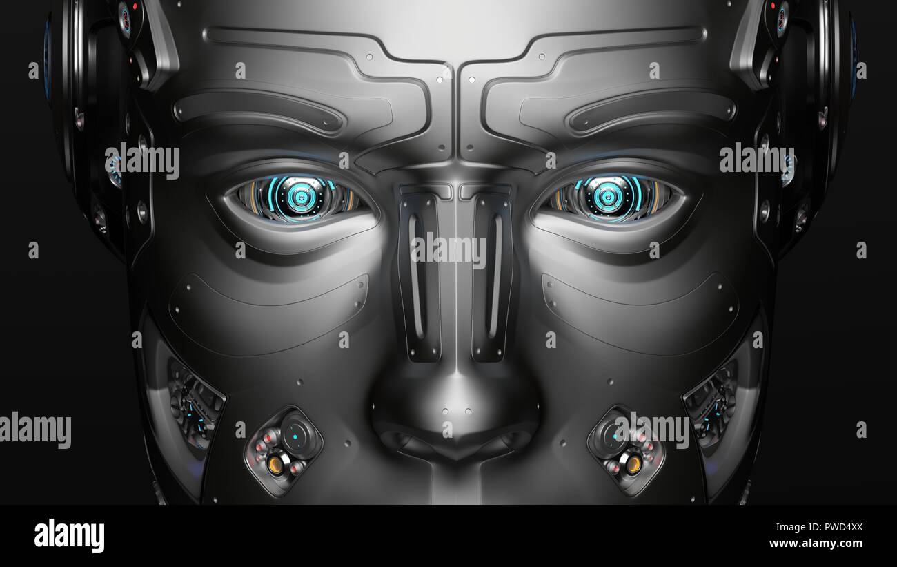 Robot face hi-res stock photography and images - Alamy