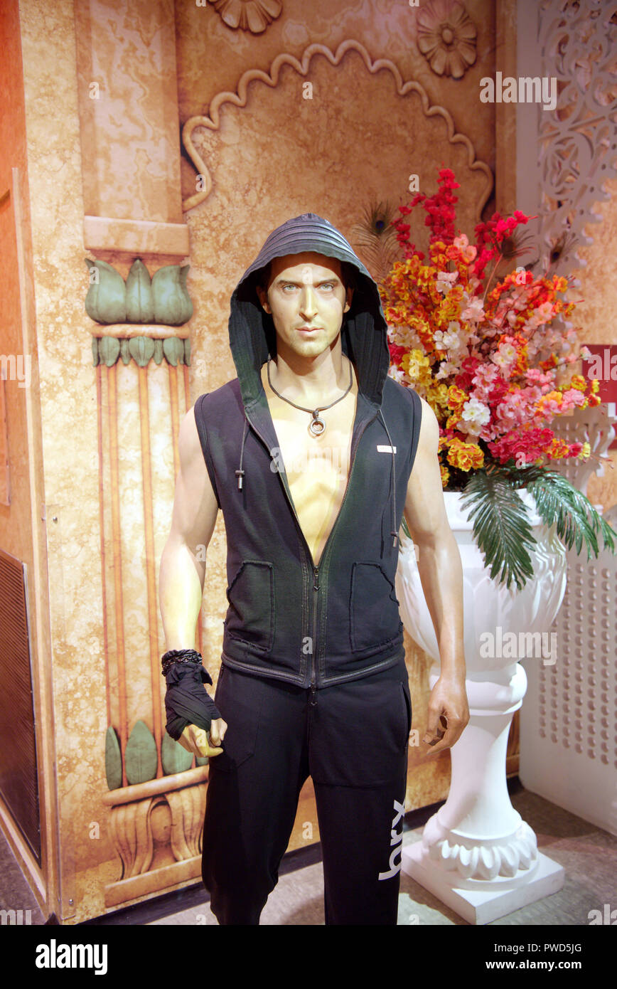 Wax figure of Bollywood actor Hrithik Roshan at Madame Tussauds museum