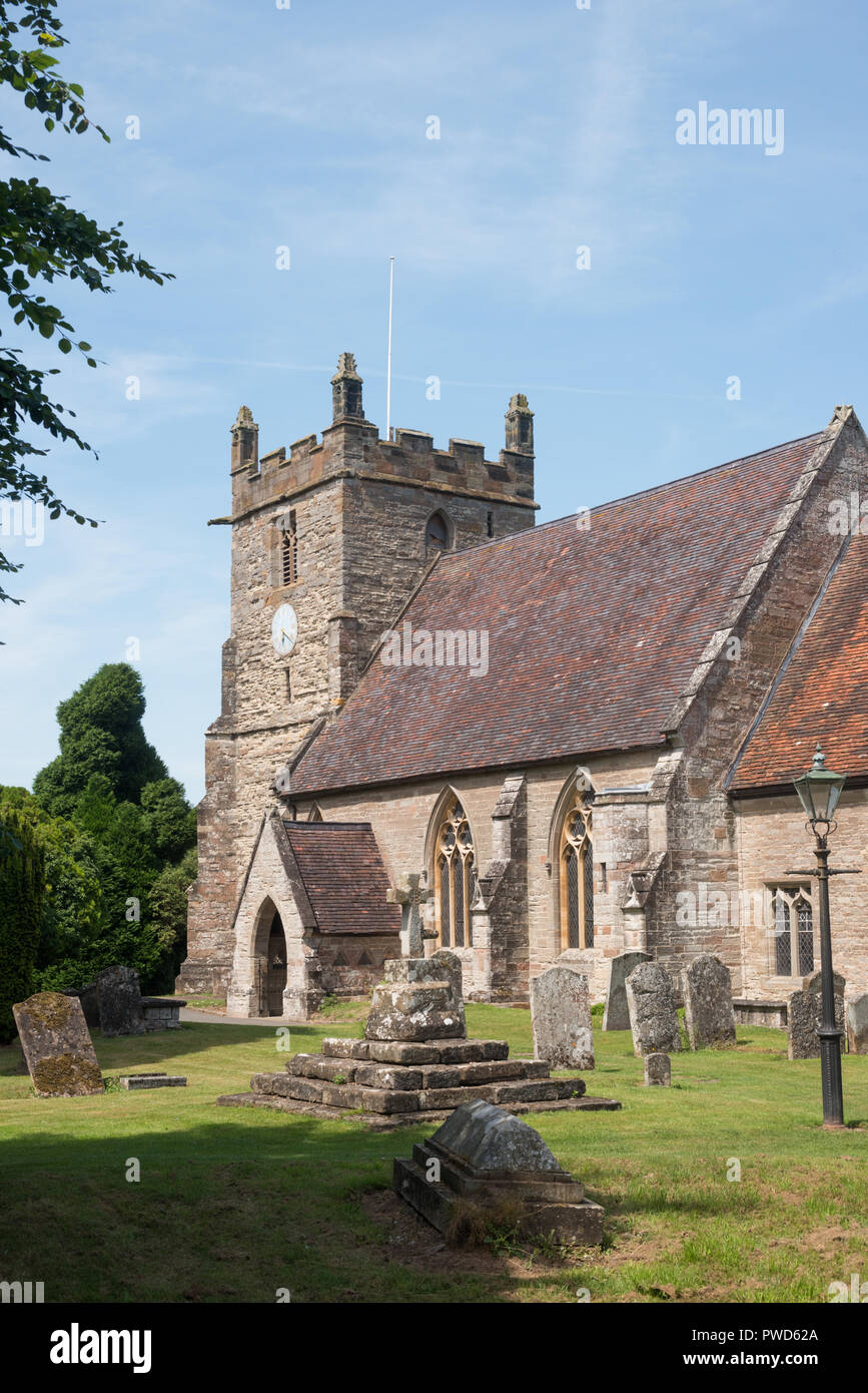 St. John the Baptist Church, Feckenham, Worcestershire, England, United Kingdom, Europe Stock Photo