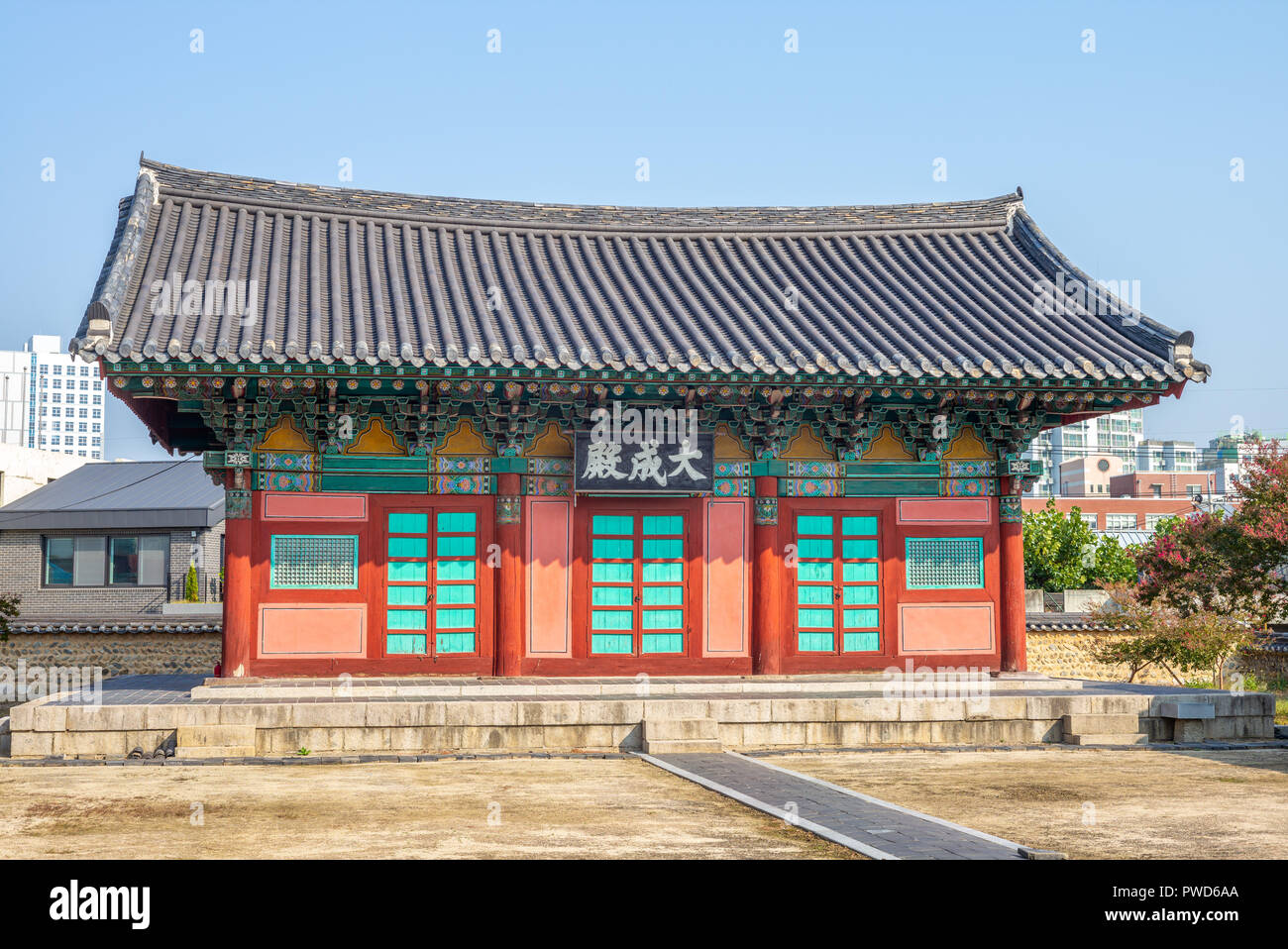 Daeseongjeon Shrine Hall of Daegu hyanggyo Stock Photo