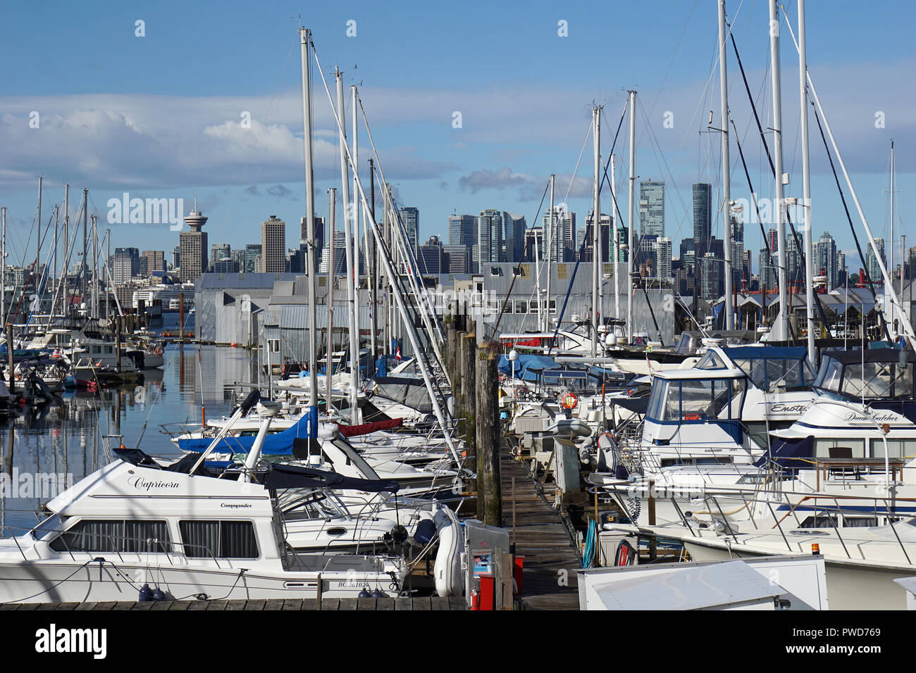 Mosquito Creek Marina, Vancouver, Canada Stock Photo