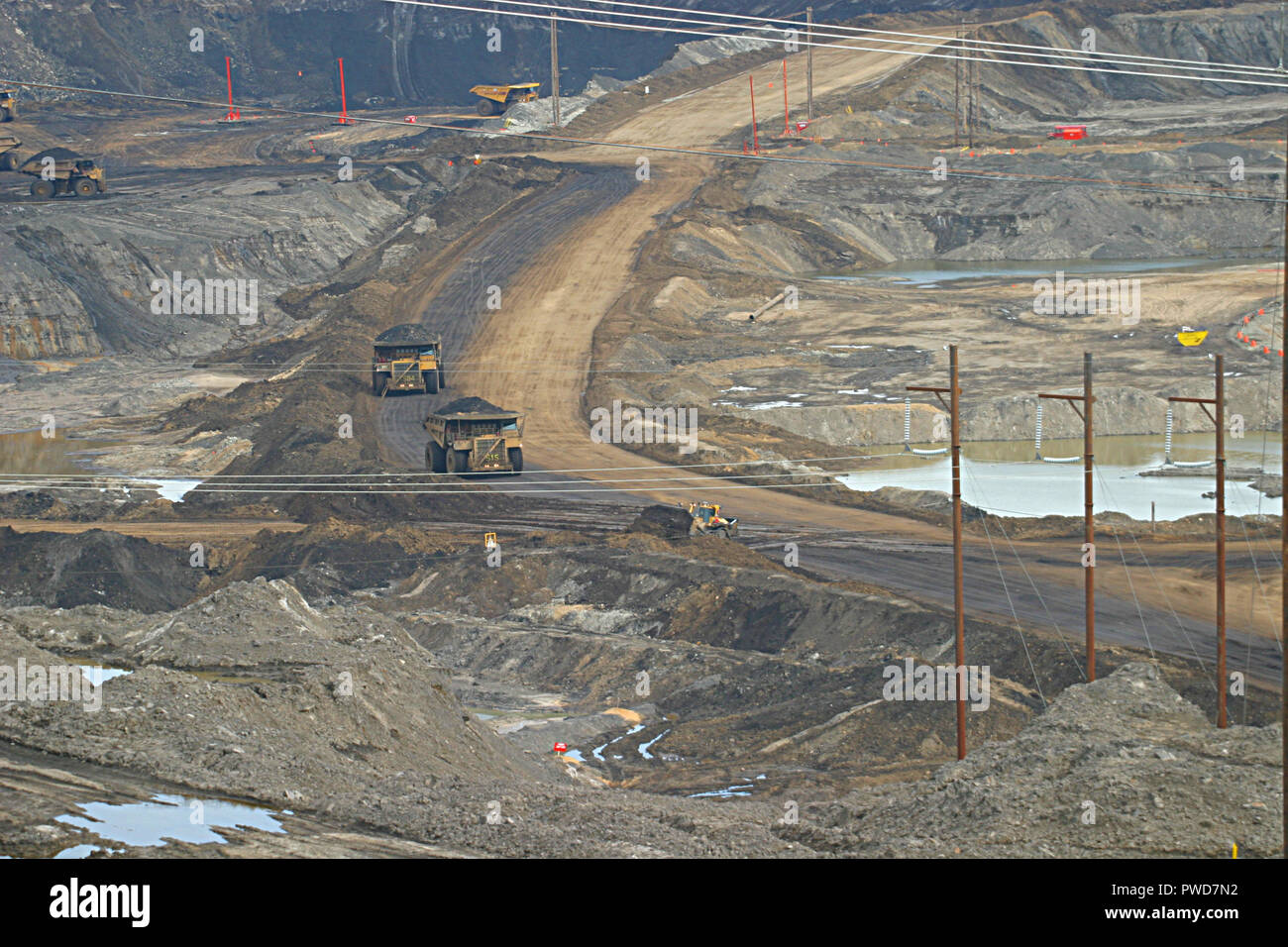 OIL SANDS, Tar Sands, Fort McMurray Alberta, Canada. The world’s