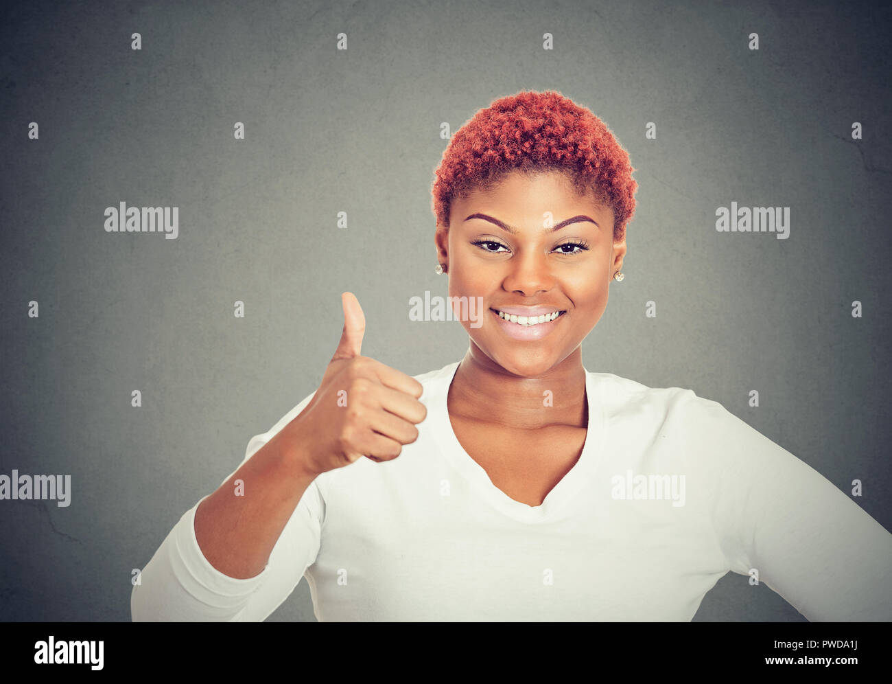 Black Woman Thumbs Up High Resolution Stock Photography and Images - Alamy