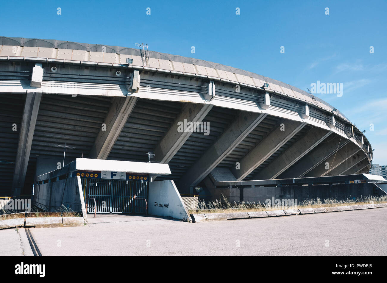 Croatian league football match between Rijeka and Hajduk Split, Stadion  Poljud, Split, Dalmatia, Croatia Stock Photo - Alamy