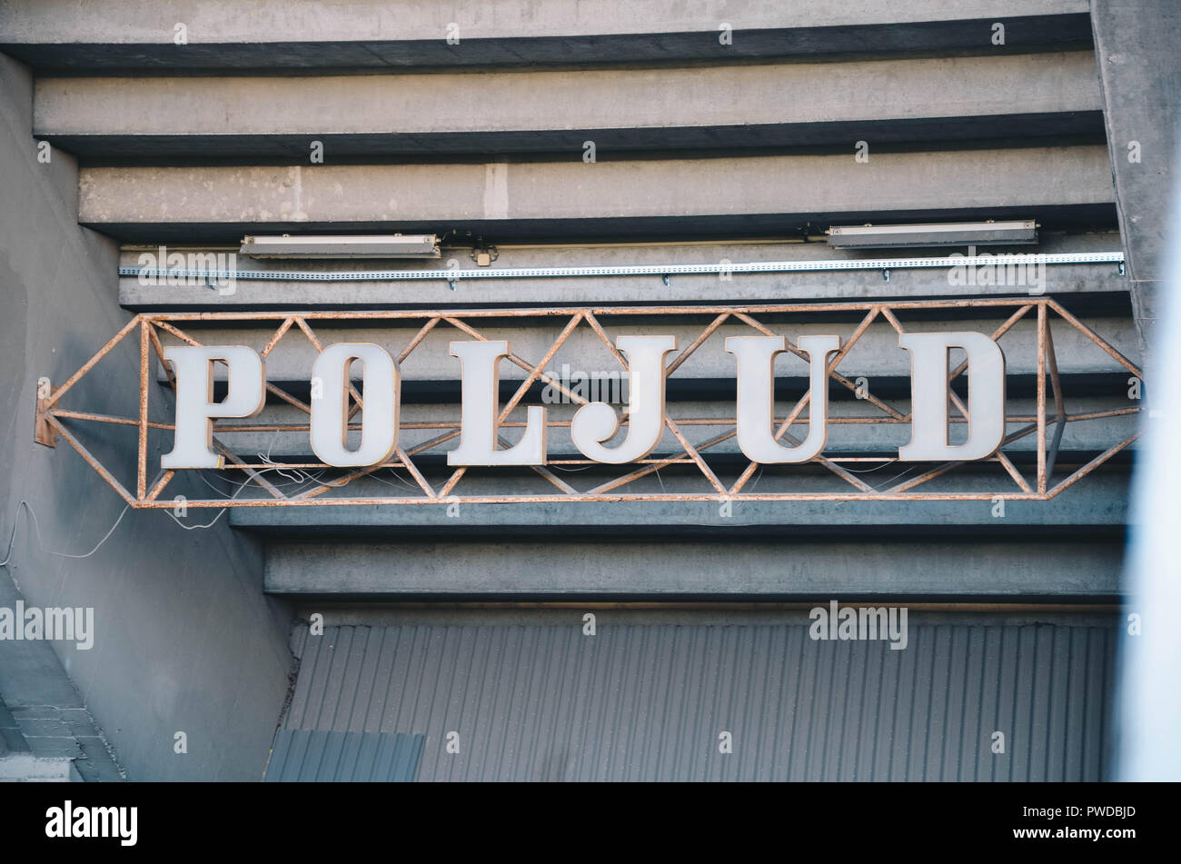 Exterior of the Poljud stadium, home of Hadjuk Split football club, Split, Croatia, September 2018 Stock Photo
