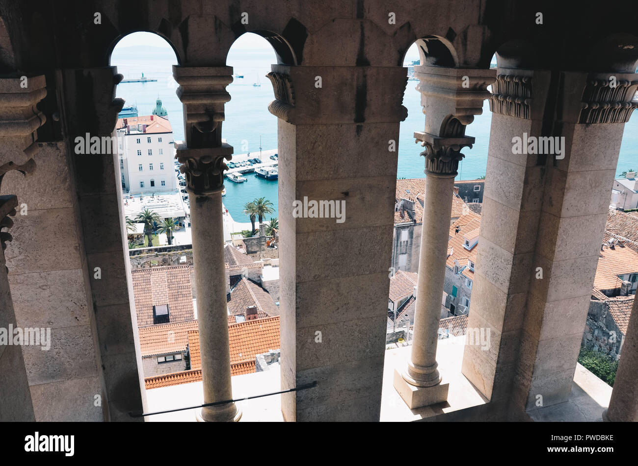 Inside the tower of Cathedral of Saint Domnius, Diocletian's Palace, Split, Croatia, September 2018 Stock Photo