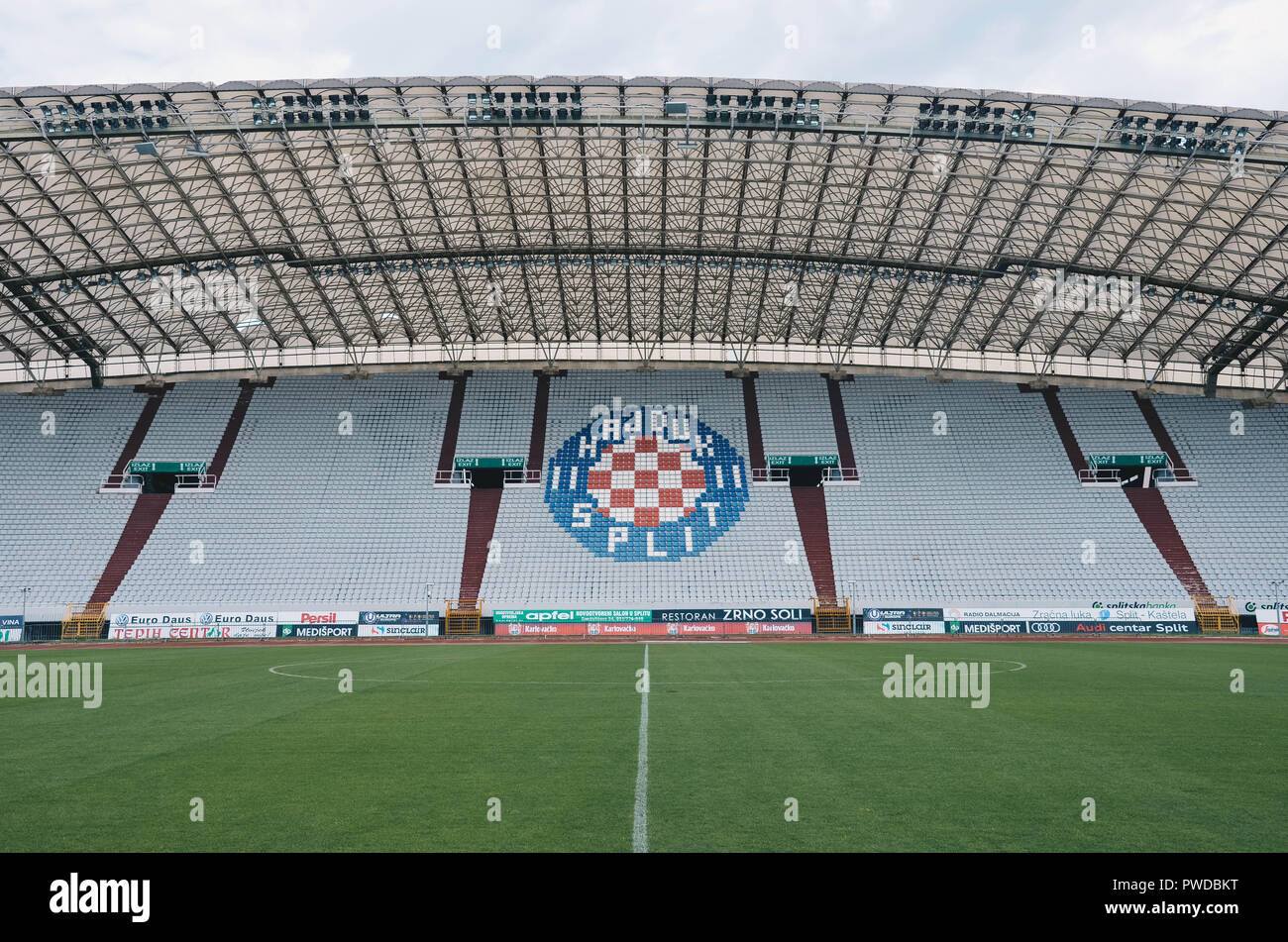 Stadium of Hajduk Split in Dalmatia, Split, Croatia. Hajduk Split stadium  is sports arena for football matches Stock Photo - Alamy