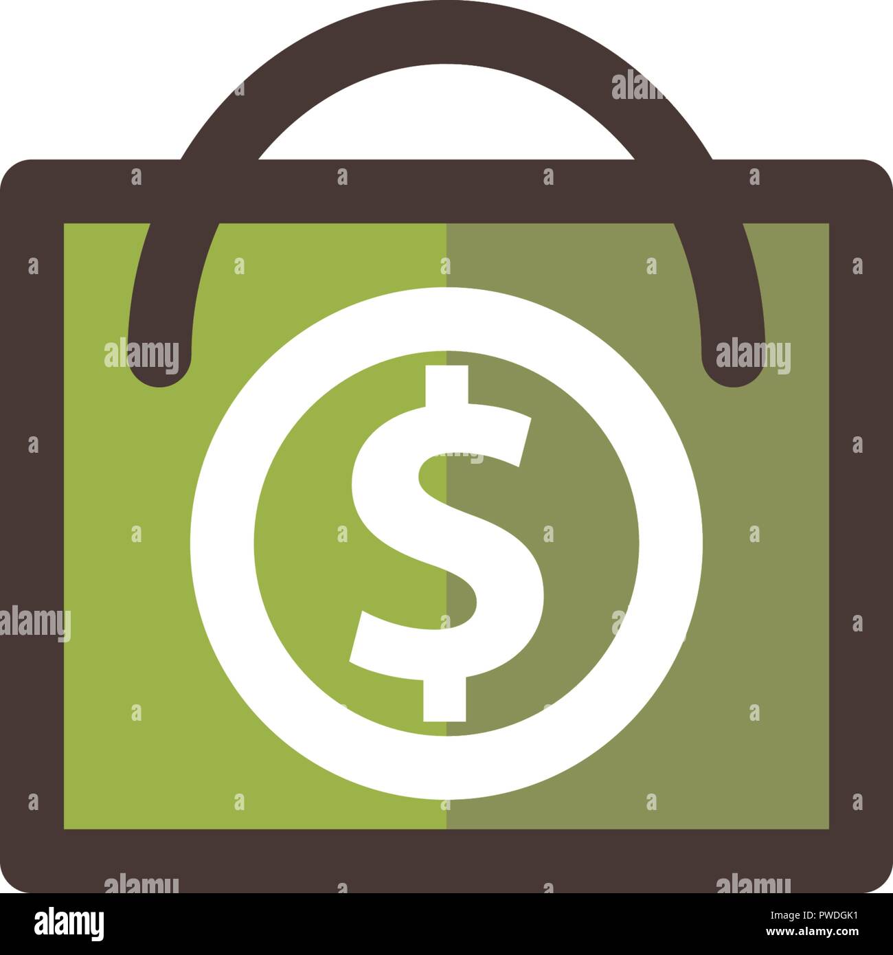 Money Template Filled Line Icon Isolated Stock Vector