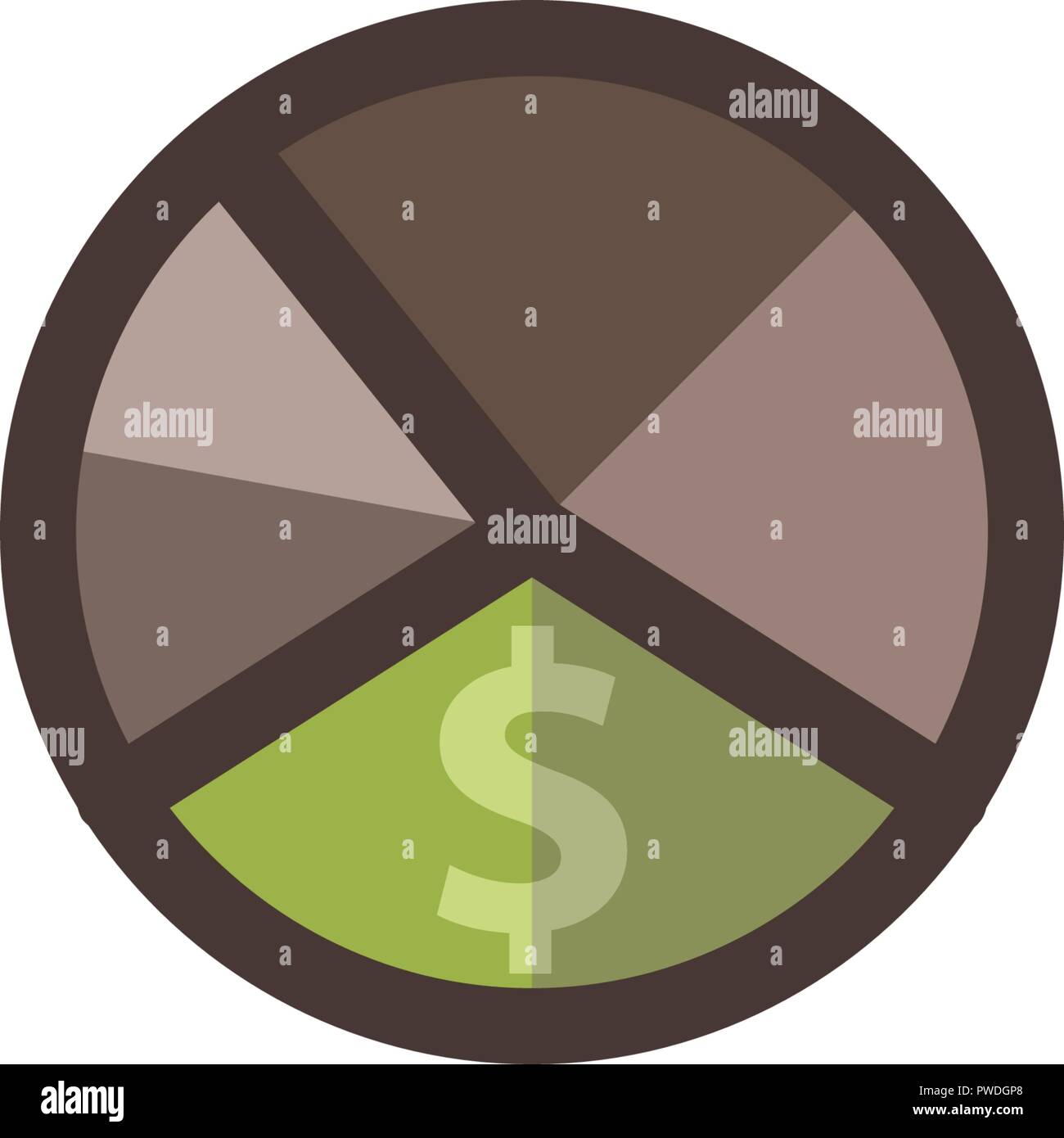 Money Template Filled Line Icon Isolated Stock Vector