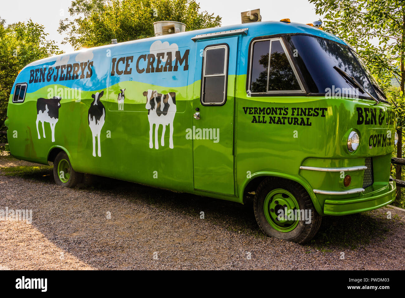 Ben & Jerry’s Ice Cream Waterbury Factory Waterbury, Vermont, USA Stock